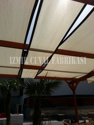 5 x 10 mt GÖLGELİK FİLE KENARLARI DİKİMLİ HALKALI - 3