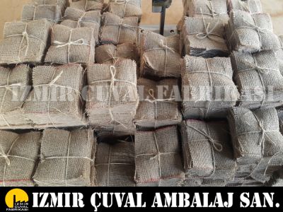 DEKORATİF KANAVİÇE KAVANOZ KAPAĞI JÜT KUMAŞI - 1